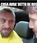  ??  ?? De Rossi e la Iena Nicolò De Vitiis