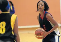  ?? Pictures: SINO MAJANGAZA ?? GAME ON: Vanessa Mwangi of Nelson Mandela University during their basketball game against the University of Fort Hare