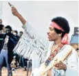  ??  ?? Legendary: Jimi Hendrix’s appearance at the Woodstock music festival in 1969