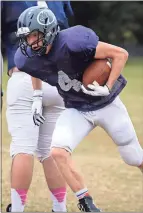  ?? Jeremy Stewart / RN-T ?? Janson Slaughter and the Unity Christian Lions host Central Christian Friday at Grizzard Park.