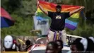  ??  ?? Pride events like this one in the Ugandan city of Entebbe in 2014 could become a thing of the past