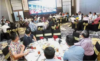  ??  ?? Chong Hwa is turning 100 next year and a series of events will be held until December 2019 including this dinner for the media in Petaling Jaya last Saturday.