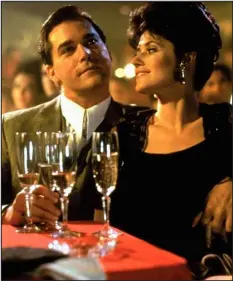  ?? WARNER BROTHERS ?? Ray Liotta and Lorraine Bracco as Henry and Karen Hill in “Goodfellas” ( 1990). Even when she’s powerful herself, the