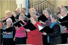  ?? SUPPLIED PHOTO ?? Choralis Camerata will perform at the 11th annual Greenhouse Gala Brahms to Beatles Sunday at Westland Greenhouse in Jordan.