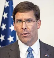  ??  ?? MARK ESPER es veterano del Ejército