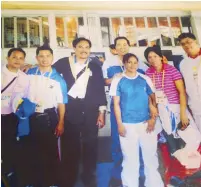  ?? Photo from Hidilyn Diaz’s Instagram account ?? 16- year- old Hidilyn (fifth from left) with the Philippine team at the 2007 Southeast Asian Games in Thailand.