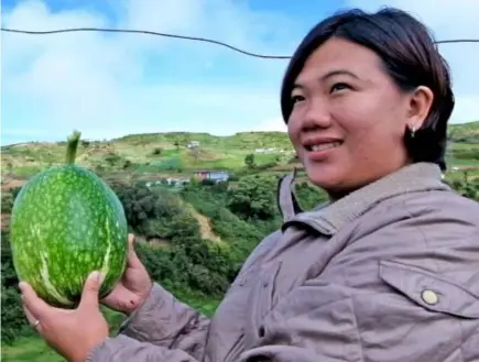  ??  ?? MARICEL Hernaez, owner of GDME Fruits and Vegetable Trading.