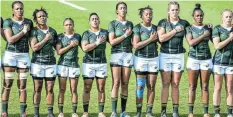  ?? Picture: SUPPLIED ?? STRONG LINE-UP: The Springbok Women ’ s team for the World Cup are well-prepared