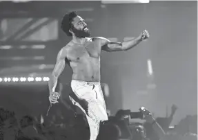  ?? KEVIN WINTER/GETTY IMAGES/IHEARTMEDI­A ?? The video by Childish Gambino (Donald Glover) for “This is America” earned 12.9M views in its first 24 hours on YouTube.