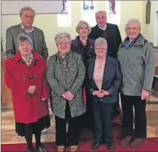  ??  ?? The new elders, back row: Chris Carver, Heather McMaster and Fred Toms. Front row: Morag MacNeill, Liz Fotheringh­am, Christine McWhinnie and Jennifer Skene. Missing from photograph: Helen Critchley.