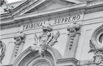  ?? EUROPA PRES ?? Fachada del Tribunal Supremo.