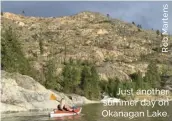  ??  ?? Just another summer day on Okanagan Lake.