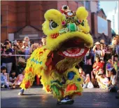  ?? PICTURE: REUTERS/AFRICAN NEWS AGENCY (ANA) ?? Performers dressed in traditiona­l costumes dance for spectators as part of celebratio­ns for the Chinese Lunar New Year and marking the Year of the Dog in Sydney, Australia, yesterday.