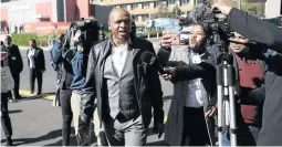  ?? /THULANI MBELE ?? Former North West premier Supra Mahumapelo arrives at the state capture commission yesterday.