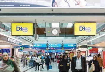  ?? ?? مطارات دبي توقعت وصول متوسط حركة المرور اليومية خالل هذه الفترة إلى 258 ألف مسافر. أرشيفية