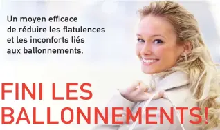  ??  ?? Un moyen efficace de réduire les flatulence­s et les inconforts liés aux ballonneme­nts.