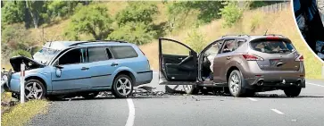  ?? MARK TAYLOR/STUFF ?? In January married couple iMalisa and Bernard Williams died after colliding with another car on State Highway 4 near Te Kuiti.