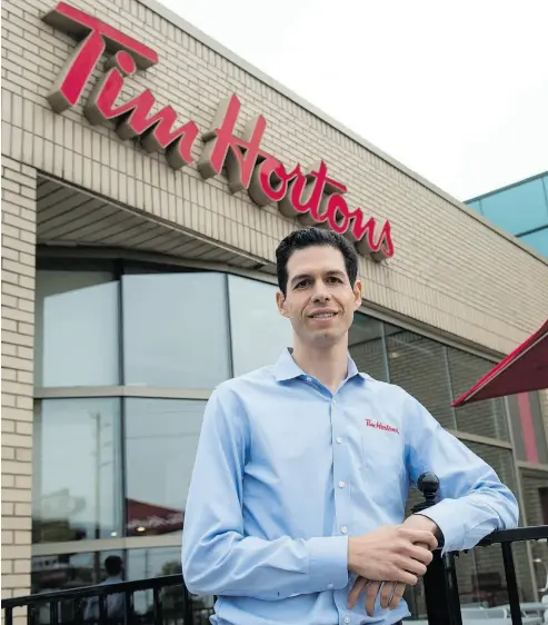  ?? TYLER ANDERSON / NATIONAL POST ?? Daniel Schwartz, chief executive of Tim Hortons’ parent company Restaurant Brands Internatio­nal Inc., has blamed a “small group of dissident franchisee­s” for ongoing negative publicity directed at the brand.