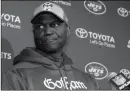  ?? ASSOCIATED PRESS ?? IN THIS DEC. 30, 2018, file photo, New York Jets head coach Todd Bowles speaks to the media following a game against the New England Patriots in Foxborough, Mass. Bowles has since been fired.