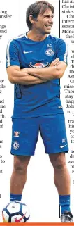  ??  ?? Blue summer: Antonio Conte has been frustrated with Chelsea’s dealings in the transfer market