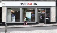  ??  ?? Shares in banking giant HSBC closed down 0.9% at 485p.