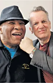  ??  ?? Rememberin­g the greatest: Frank Skinner (right) and Rahman Ali