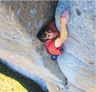  ?? Jimmy Chin National Geographic ?? CLIMBER Alex Honnold’s route made the endeavor risky for everyone.