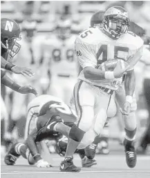  ?? Jonathan Daniel / Getty Images ?? At the end of his Rice career, Trevor Cobb’s 4,948 rushing yards ranked eighth on the NCAA list.