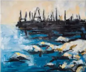  ?? ?? Freeport Skyline, oil on canvas 60 x 70 cm