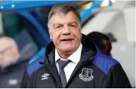  ?? Reuters file photo ?? Everton manager Sam Allardyce. —