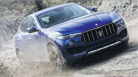  ?? MASERATI ?? The 2017 Maserati Levante is powered by a twin-turbo V-6 built in Maranello, Italy.