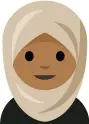  ?? EMOJINATIO­N/COOPER HEWITT VIA AP ?? This image released by The Cooper Hewitt, Smithsonia­n Design Museum shows an emoji depicting a girl in a headscarf which has been added to the museum’s digital collection to celebrate inclusion.