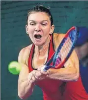  ?? AFP ?? Simona Halep on way to beating Katerina Siniakova in the final.