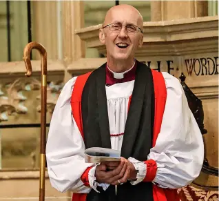  ?? ?? The Rt Rev Michael Beasley is to be installed as the Bishop of Bath and Wells