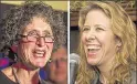  ?? JOURNAL SENTINEL FILES ?? Appeals Judge JoAnne Kloppenbur­g (left) takes on Justice Rebecca Bradley.