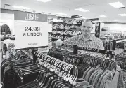  ?? [PHOTO BY STEPHEN PINGRY, TULSA WORLD] ?? Daniel Donagan is store manager Macy’s new outlet, Backstage, which will open inside the retail store at Woodland Hills Mall in Tulsa.