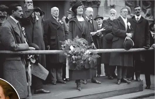  ?? ?? First female sitting MP, Lady Nancy Astor, 1919