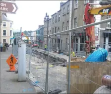  ??  ?? Irish Water works have reached Teeling Street ( above).