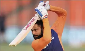  ??  ?? India’s captain, Virat Kohli, said of the incident in Ahmedabad: ‘It is a serious thing that needs to be considered because there is a lot at stake.’ Photograph: Ajit Solanki/AP