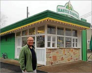  ?? CAROL HARPER — THE MORNING JOURNAL ?? As a paperboy, Mark Foster visited twice a day what is now Hastee Tastee at 466 Cleveland Ave. in Amherst: On the way home from school and while delivering newspapers. About five years ago, Foster and his wife, Kathy, bought the ice cream stand as a...