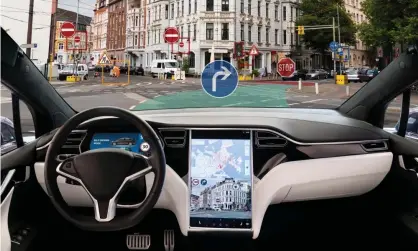  ?? ?? No vehicles have been approved for self-driving in the UK yet, but the first could be approved later this year. Photograph: Scharfsinn/Alamy