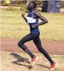  ?? KHALIL SENOSI/ASSOCIATED PRESS ?? Paulo Amotun Kokoro, shown training in Kenya in June, is part of the first refugee team that will compete at the 2016 Summer Olympics.