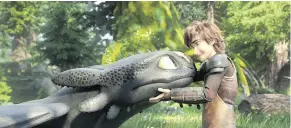  ??  ?? Toothless the dragon and Hiccup are reunited in DreamWorks Animation’s How To Train Your Dragon: The Hidden World.