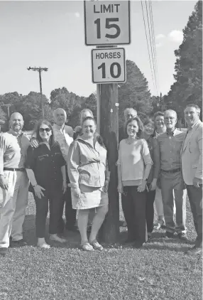  ?? CITY OF GERMANTOWN ?? Germantown is placing Horses 10 signs in Germantown to celebrate the 70th anniversar­y of the Germantown Charity Horse Show