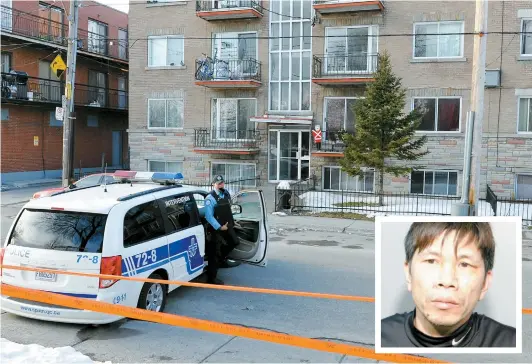  ??  ?? Van Son Nguyen (en mortaise) attendait son procès pour un meurtre allégué à coups de machette, dans le quartier Saint-michel.