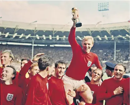  ?? ?? 2001
Twin towers The events of 9/11 marked the largest terrorist attack in history
1966 Football came home England captain Bobby Moore holds aloft the World Cup after beating West Germany at Wembley