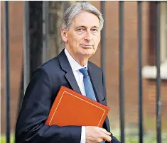  ??  ?? Philip Hammond: economic growth of 1.7pc over the past year is no mean performanc­e