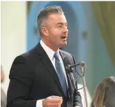  ?? Rich Pedroncell­i / Associated Press 2016 ?? Republican Travis Allen is Huntington Beach’s Trumpian assemblyma­n.