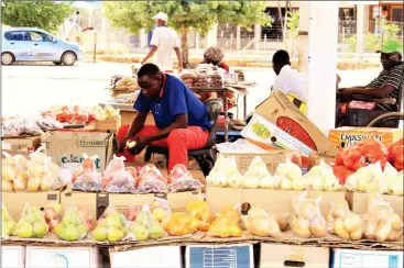  ?? Photo: Contribute­d ?? Vulnerable sector… Informal trading remains a critical part of economic activities in Namibia.