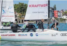  ?? FOTO: VG ?? Die BYC-Crew zum Saisonstar­t vor Friedrichs­hafen.